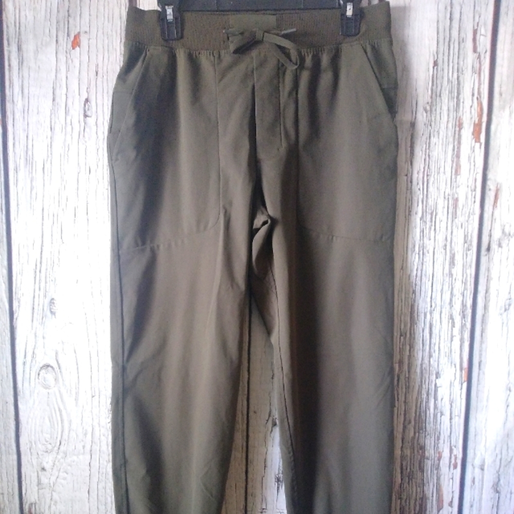 LuluLemon Joggers Tech Warpstreme Stretch Green Drawstring Athletic Pants (M)
